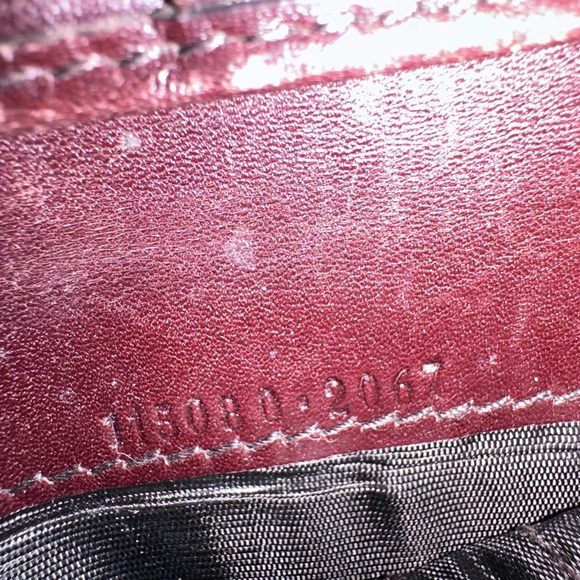 GUCCI Wallet Sherry Line Vintage Interlocking GG Canvas Leather - Picture 8 of 9